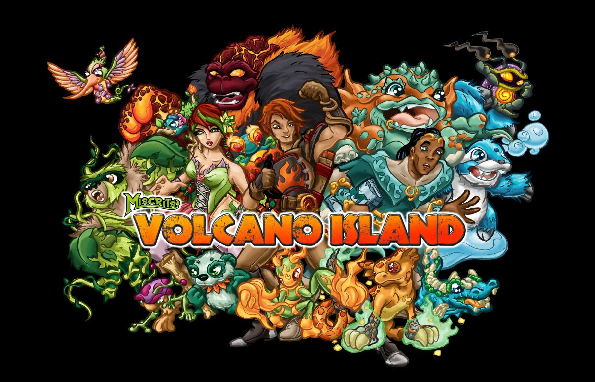 miscrits volcano island game